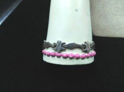 silver fleurs bracelet view